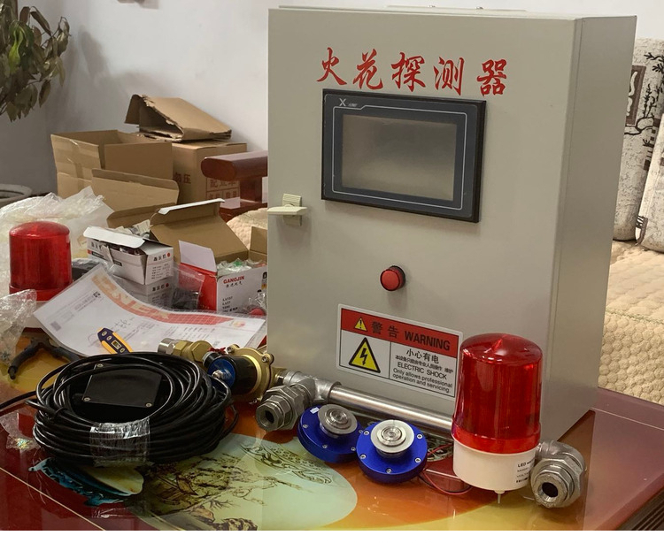 管道火花探测器 木工除尘火花探测报警水淋灭火系统-安检探测器|安全